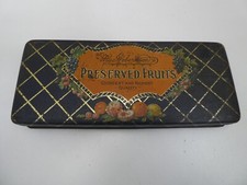 VINTAGE MACROBERTSONS PRESERVED FRUITS LOLLY TIN LITHO PRINT