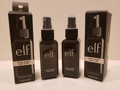 ELF - Lot Of 2 - Matte Magic Mist & Set Control Shine - Clear - 2 Fl Oz - NIB