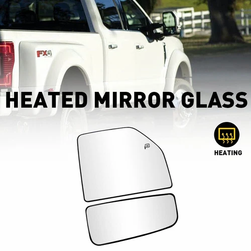 MIRROR FITS FORD 2017-2022 DUTY SUPER F250 F350 F450 GLASS F550 HEATED PASSENGER