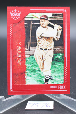 2021 Diamond Kings Base RedFrame Short Print #108 Jimmie Foxx - Boston Red Sox