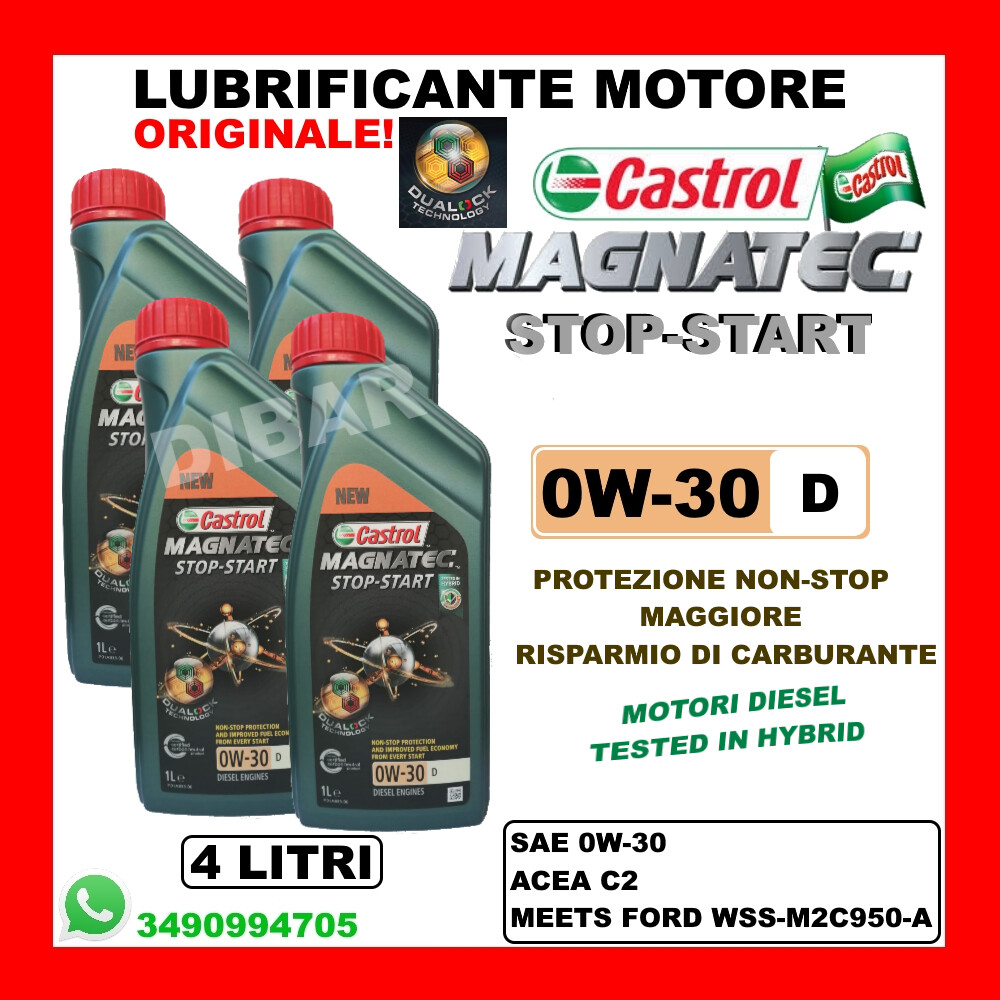 Castrol Magnatec Professionale D 2x5 Litro 0W-30 Ford WSS-M2C950-A - Foto 6