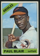 Topps Baseball Card 1966 #48 Paul Blair *
