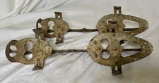 Antique Steel Union Hardware Clip on Skates Set of 2 No. 524 1/2 Size 10