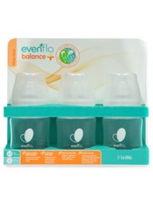 Evenflo Balance Plus 3-Pack Wide Neck Bottles 5 oz. - white, one size