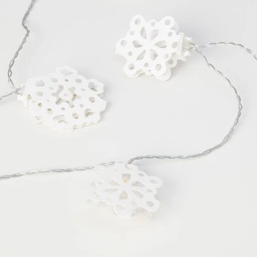IKEA STRALA LED Snowflakes Lighting Chain with 12 Lights Christmas Lighting Deco - Image 3 of 4