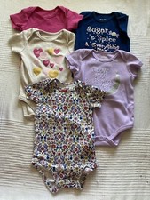 Lots Of 5 Infant Girls one piece 6/9 months KidGets, Carter  s , More