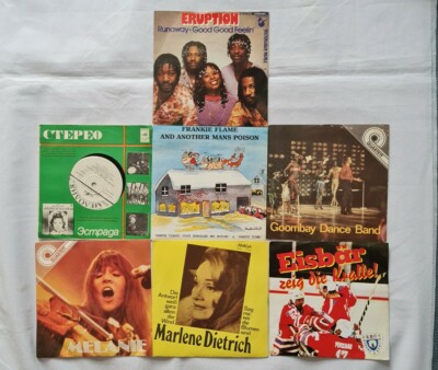 Konvolut Mini LP Marlene Dietrich - Melanie - Eisbär - Frankie Flame - Eruption