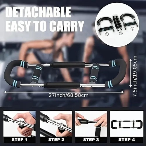 Twister Arm Trainer 40-100Lb Adjustable Chest Workout Equipment Arm Trainer Twis - Bild 2 von 2