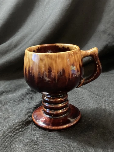 Vintage Original Mirror Brown Hull USA  "Foam Drip" Cup 5”