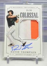 David Thompson 2015 National Treasures College Colossal #d 35/99 #DAT Auto  4-C