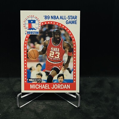 Michael Jordan 1989-90 NBA Hoops '89 NBA All Star Game, Card Michael Jordan 1989-90 NBA Hoops '89 NBA All Star Game, Card