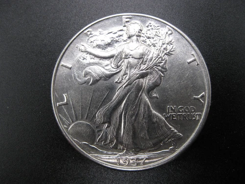 1937 Walking Liberty "Rare" Half Dollar Choice BU! #3132515
