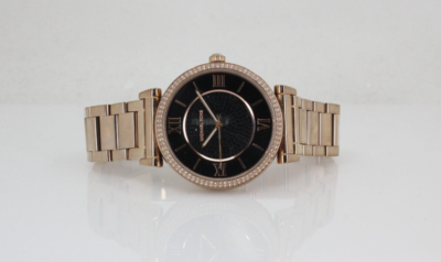 Michael Kors Caitlin Unisex Rose Gold Black Stone Dial 38mm  display picture 1