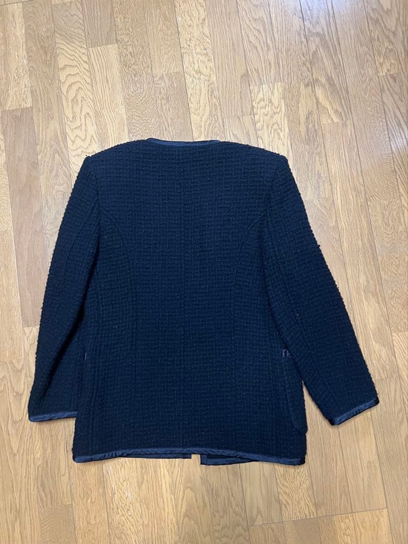 COMME des GARÇONS Black Collaredless Jacket M Use… - image 2