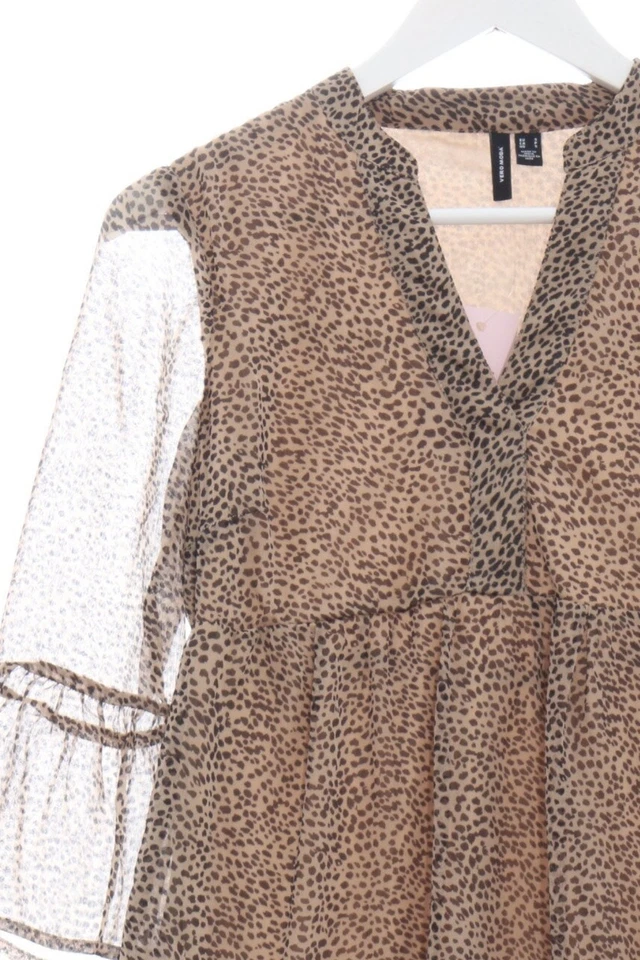 VERO MODA Vestido Hippie Mujeres Vestido Talla EU 36 nude-marrón elegante - Imagen 3 de 4