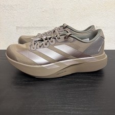 ADIDAS ADIZERO EVO SL M CHARCOAL COFFEE METALLIC RUNNING SHOES SIZE 8 KI6884
