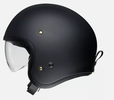 IN STORE S 55-56 SHOEI J-O MATT BLACK JET OPEN FACE MOTORCYCLE CRASH HELMET