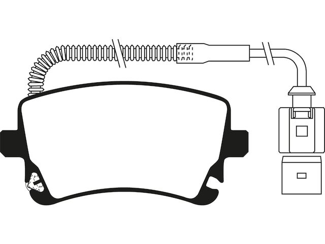 Rear Brake Pad Set For 2014-2018, 2022-2023 Bentley Flying Spur 2015 DP243HX