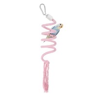 FüR Bird Rope Perch Swing Spiralseil Sitzstange 39 Zoll Pink
