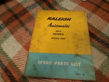 ?GENUINE RALEIGH RM8 50cc AUTOMATIC MK11 SPARE PARTS LIST CATALOGUE BOOK FREE P?