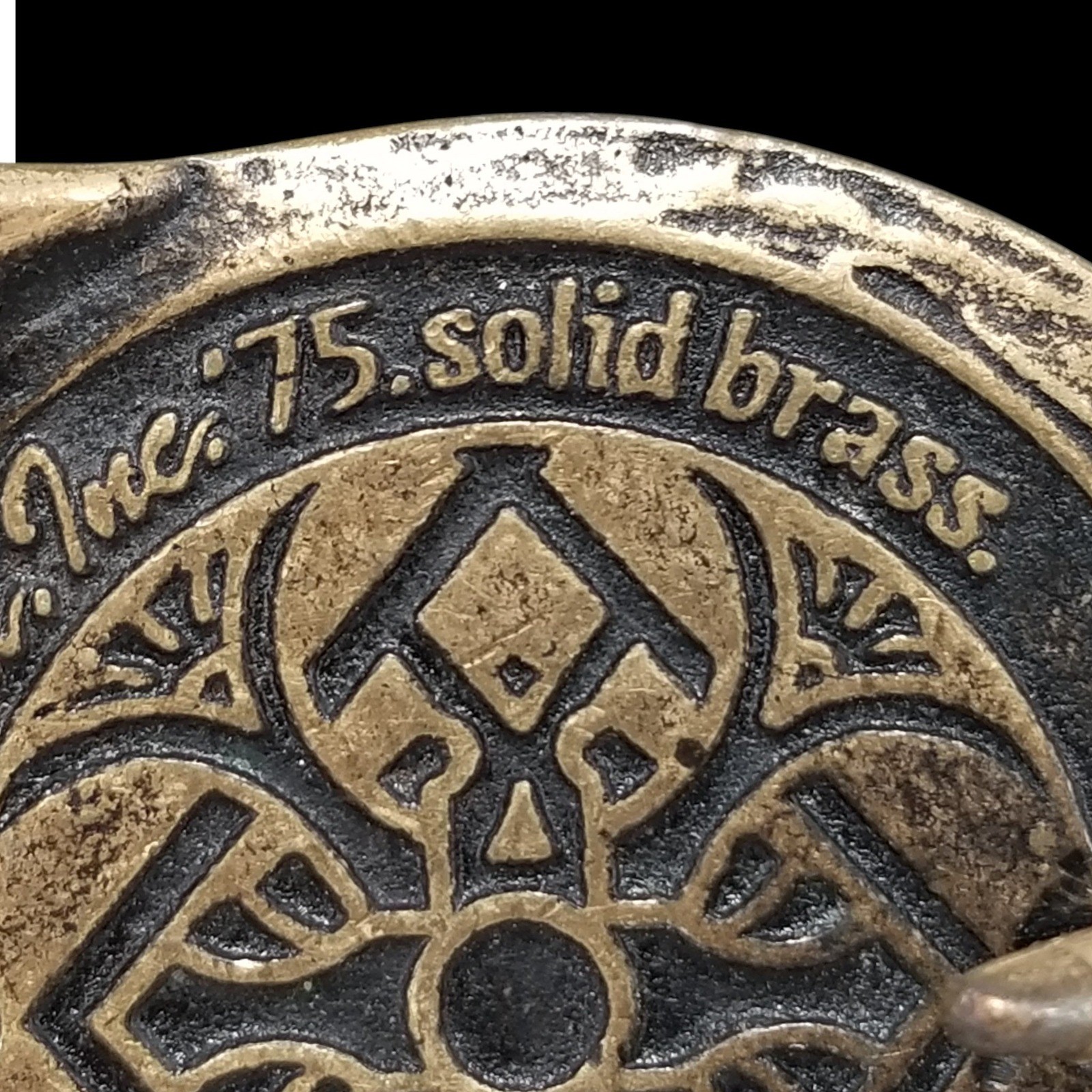 1975 Tech Ether Guild Inc Rays Solid Brass Belt B… - image 6