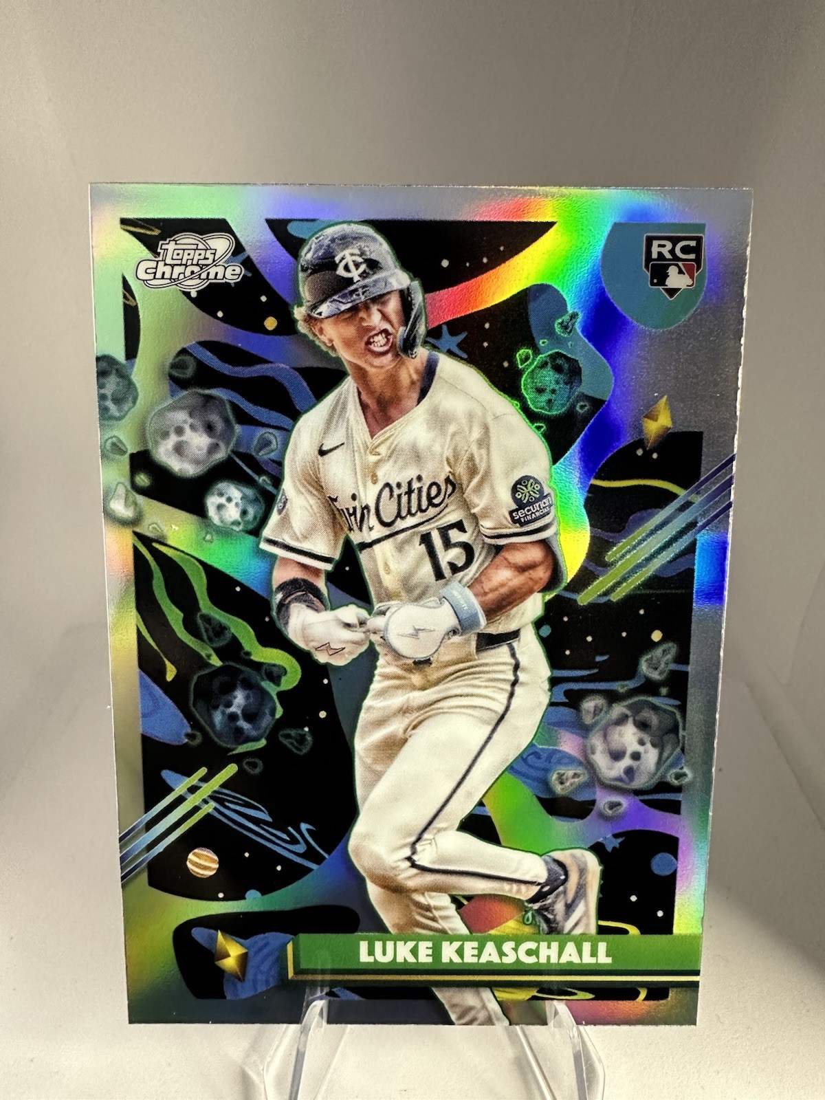 Luke Keaschall 2025 Topps Cosmic Chrome Refractor Rookie #153