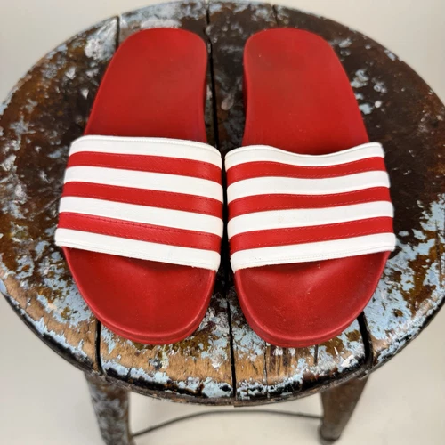 Adidas Adilette Red Slides vintage anni 70 uomo 5 5 donna 7 originali Germania