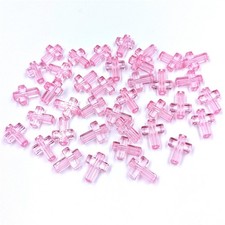 Loose Spacer Beads 50Pcs/Pack Acrylic Cross Beads Transparent DIY 13 16mm 