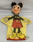 Walt Disney Productions Mickey Mouse Gund Hand Puppet 1950's Antique Vintage Old