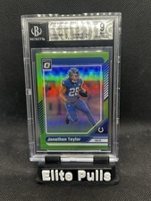 2024 Panini Donruss Optic Lime Green Jonathan Taylor /50 BGS 9