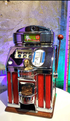 Spielautomat Jennings NEVADA CLUB  ''One Armed Bandit'' Einarmiger Bandit 1940er!