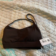 Lululemon Flow Y Bra Nulu Light Support, A-C Cups Sequoia Brown Size 2
