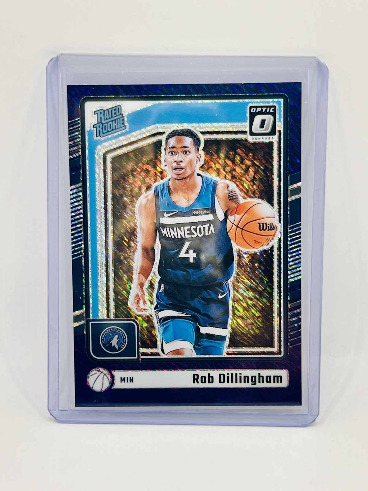 2024-25 Panini Donruss Optic Purple Shimmer Rated Rookie Rob Dillingham #259