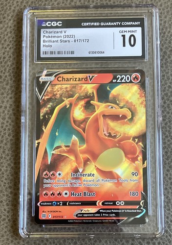 Charizard V graded CGC 10 for sale on eBay