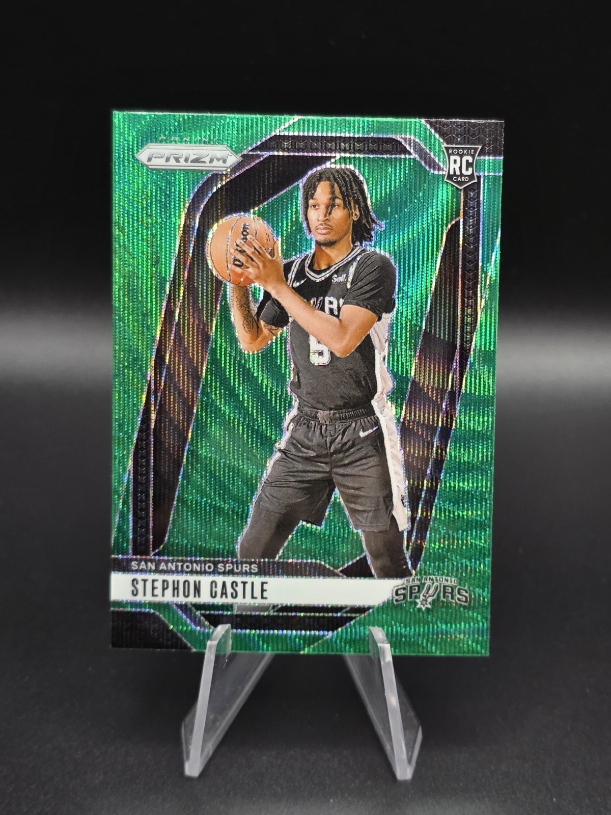 Stephon Castle Rookie - 2024-25 Prizm, Green Wave Prizm #234