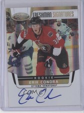 2011-12 Certified Freshman Signatures Mirror Gold 11/25 Erik Condra #182 0c2