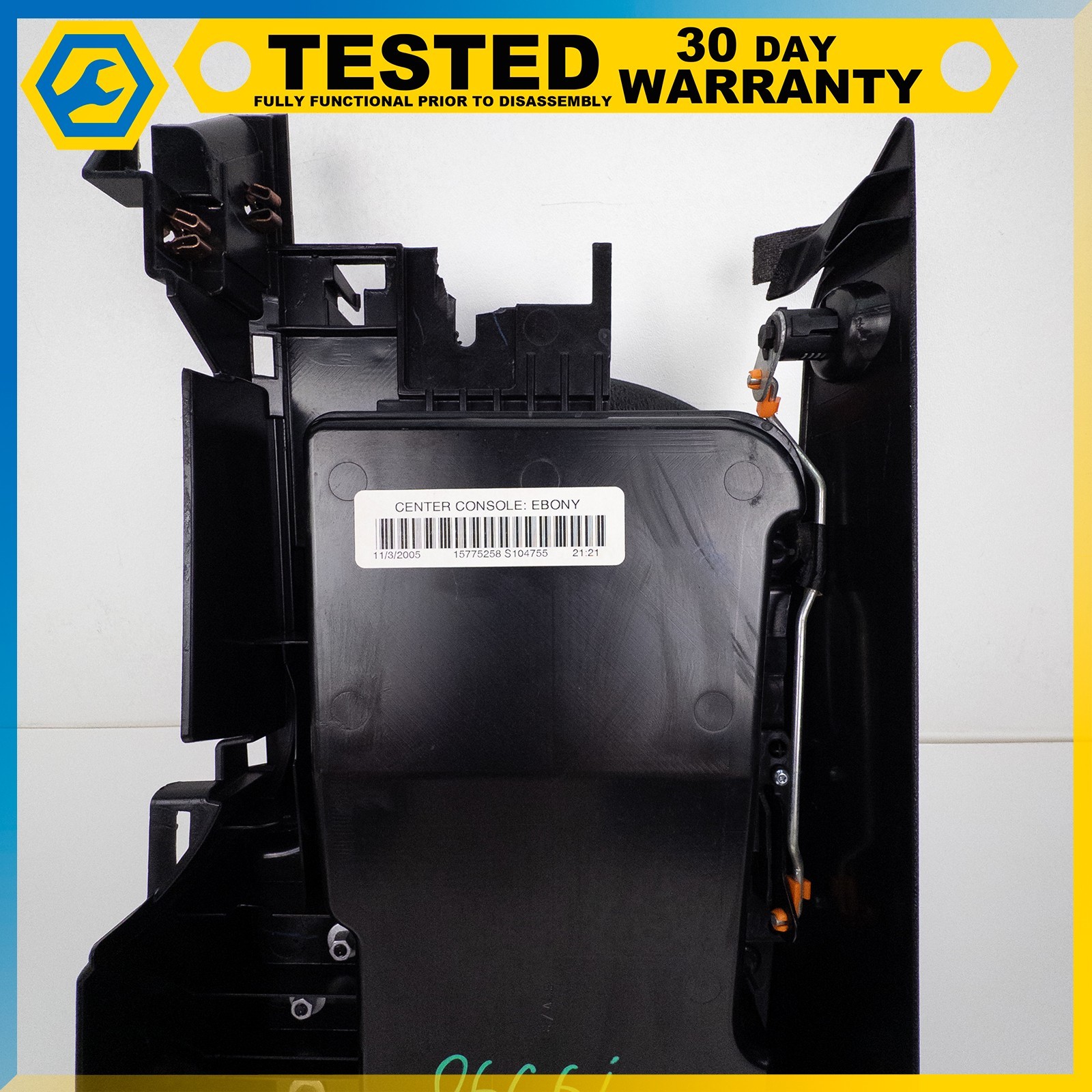 05-13 CHEVROLET CORVETTE C6 FRONT CENTER CONSOLE ARM REST LID ASSEMBLY BLACK OEM