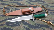 Custom Handmade  Replica Rambo Knife First Blood , Hunting Knife , Camping Knife