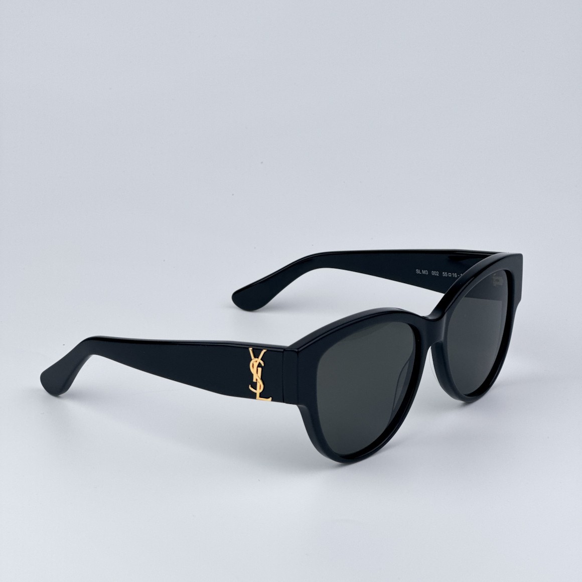 Saint Laurent Women Sunglasses Black Grey Square SLM3 002 BRAND NEW thumbnail 7