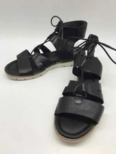 Pre-Owned Sofft Black Size 7.5 Gladiator Sandals
