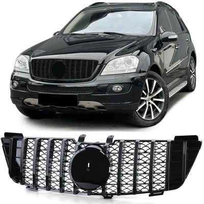 Sport Calandre Noir Brillant pour Mercedes ML W164 Vorfacelift 2005-2008