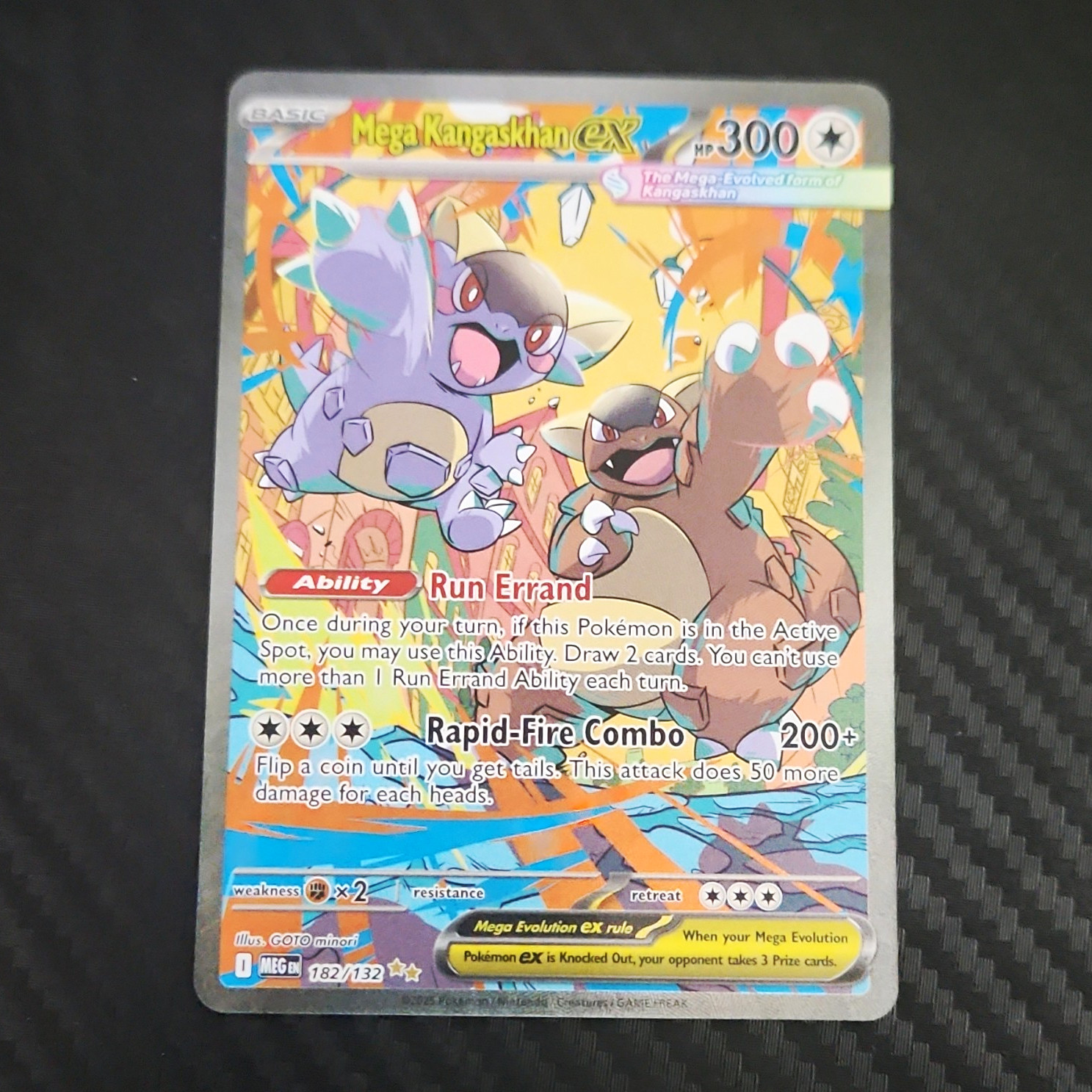 Pokémon TCG Mega Evolution Mega Kangaskhan EX 182/132 SIR - NM