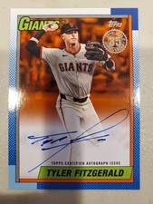 Topps 2025 35th Anniversary Orange Clipboard Autographed Tyler Fitzgerald