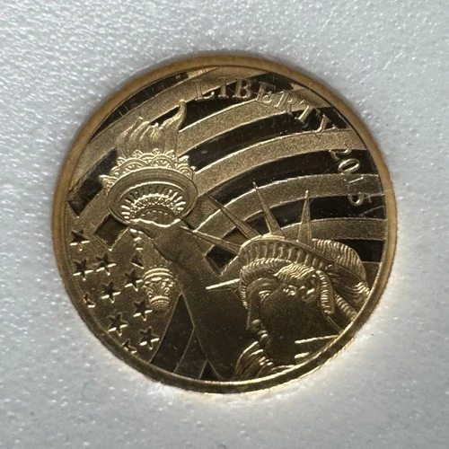 2015 Cook Islands $5 Liberty Gold Coin 1/10 Oz - .240 – READ DESCRIPTION -