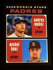 2020 Topps Heritage PADRES ROOKIE STARS Andres Munoz, Michel Baez item 1
