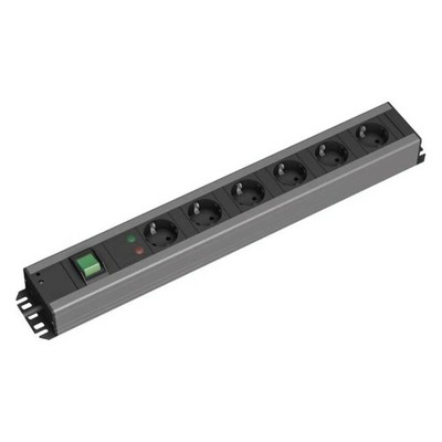 Bachmann 300011 Steckdosenleiste Mehrfachsteckdose Schalter 6fach Arbeitsplatz