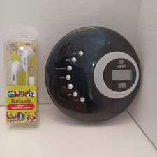 ONN Portable CD Player ONA12AV025 Anti Skip W/Earbuds - Tested  Working