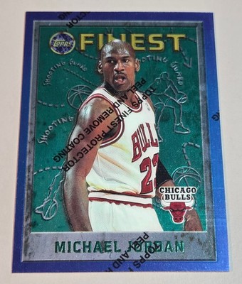 Michael Jordan # 229 W/Coating NBA Karte B Topps Finest 1995 EN Mint Vintage