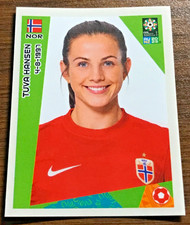 2023 Panini FIFA WWC AUNZ 2023 glossy team sticker of Tuva Hansen (#27)