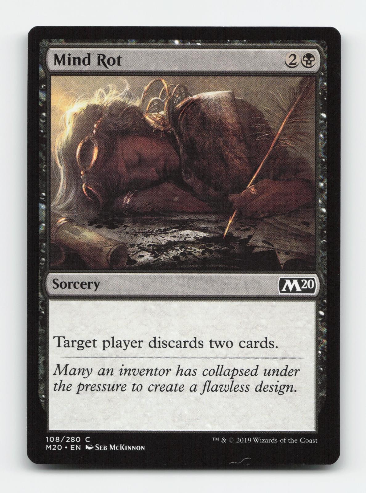 Mind Rot 108 Common Core Set 2020 Magic: The Gathering Near Mint